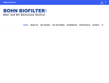 Tablet Screenshot of bohnbiofilter.com